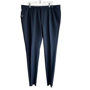 Daniel Cremieux Tobin Modern Fit Travel Smart Dress Pants Blue 44